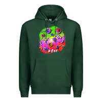 Sports Green halloween candy  patches Premium Hoodie - BundleAndBundleShop