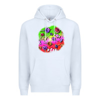 White halloween candy  patches Premium Hoodie - BundleAndBundleShop
