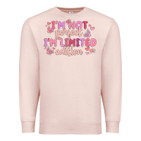 Pale Pink i'm not perfect i'm limited edition Premium Sweatshirt - MaliasSmallBusiness