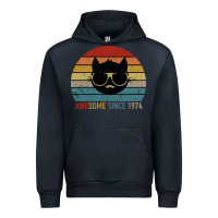 Navy Awesome Since 1974 Urban Hoodie - Bettercallsaul