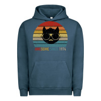 Pigment Midnight Navy Awesome Since 1974 Urban Hoodie - Bettercallsaul