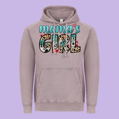 Mama S Girl Vintage Hoodie Designed By Zillion Design Studio