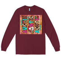 Burgundy auntie heifer Long Sleeve Tee - JahusDesignShop