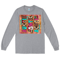 Heather Grey auntie heifer Long Sleeve Tee - JahusDesignShop