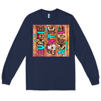 Navy auntie heifer Long Sleeve Tee - JahusDesignShop