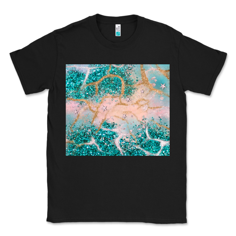Turquoise Glitter Classic Tee by JahusDesignShop | Teevron