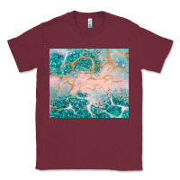 Burgundy turquoise glitter Classic Tee - JahusDesignShop