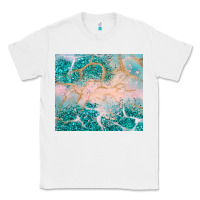 White turquoise glitter Classic Tee - JahusDesignShop