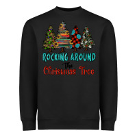 Black rocking around the christmas tree, Rocking, Around The, Christmas Tree Heavyweight Sweatshirt - RanaPortraitStore