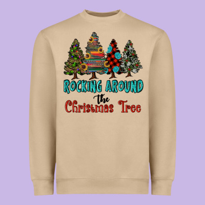 Rocking Around The Christmas Tree, Rocking, Around The, Christmas Tree Heavyweight Sweatshirt Designed By Ranaportraitstore