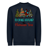 Navy rocking around the christmas tree, Rocking, Around The, Christmas Tree Heavyweight Sweatshirt - RanaPortraitStore