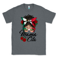 Charcoal Heather mexican mamacita messy bun Classic Tee - BundleAndBundleShop