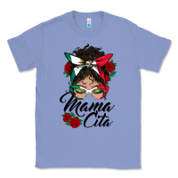 Colony Blue mexican mamacita messy bun Classic Tee - BundleAndBundleShop