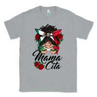 Heather Grey mexican mamacita messy bun Classic Tee - BundleAndBundleShop