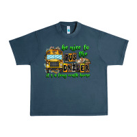 Midnight Navy Be Nice To The Bus Driver It's A Long Walk Home Urban Heavy Tee - CowhideDigitalArt
