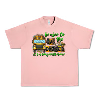 Salmon Be Nice To The Bus Driver It's A Long Walk Home Urban Heavy Tee - CowhideDigitalArt