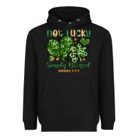 Black not lucky simply blessed Heavyweight Hoodie - MaliasSmallBusiness