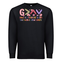 Black god is greater than the highs and lows Premium Sweatshirt - MaliasSmallBusiness