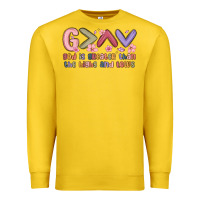 Lemon god is greater than the highs and lows Premium Sweatshirt - MaliasSmallBusiness