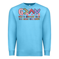 Ocean Blue god is greater than the highs and lows Premium Sweatshirt - MaliasSmallBusiness