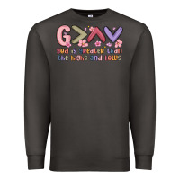 Smoke god is greater than the highs and lows Premium Sweatshirt - MaliasSmallBusiness