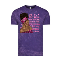 Cloud Purple afro woman cancer Vintage Tee - texasbilliewilder