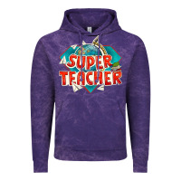 Cloud Purple super teacher Vintage Hoodie - texasbilliewilder