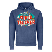 Vintage Denim super teacher Vintage Hoodie - texasbilliewilder