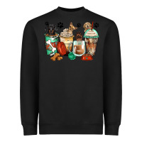 Black dog coffee cups Heavyweight Sweatshirt - Zillion Design Studio