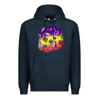 Navy halloween candy  patches Premium Hoodie - BundleAndBundleShop