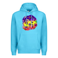 Ocean Blue halloween candy  patches Premium Hoodie - BundleAndBundleShop