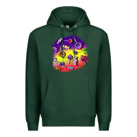 Sports Green halloween candy  patches Premium Hoodie - BundleAndBundleShop
