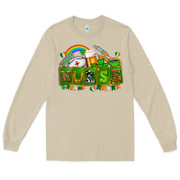 Mushroom st patricks nurse Long Sleeve Tee - AdoDesignShop