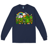 Navy st patricks nurse Long Sleeve Tee - AdoDesignShop
