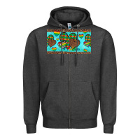 Charcoal Heather western hearts autism cup Zipper Hoodie - Artiststas