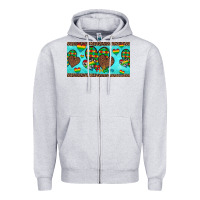Heather Grey western hearts autism cup Zipper Hoodie - Artiststas