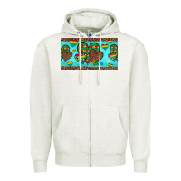 Oatmeal Heather western hearts autism cup Zipper Hoodie - Artiststas