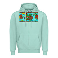 Seafoam western hearts autism cup Zipper Hoodie - Artiststas