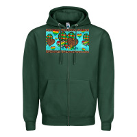 Sports Green western hearts autism cup Zipper Hoodie - Artiststas