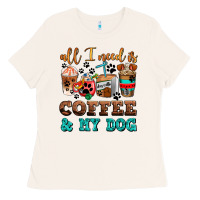 All I Need Is Coffee And My Dog Ladies Tee | Teevron