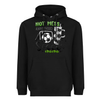 Black hot mess always stressed soccer mama stanley cup Heavyweight Hoodie - MaliasSmallBusiness