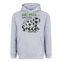 Heather Grey hot mess always stressed soccer mama stanley cup Heavyweight Hoodie - MaliasSmallBusiness