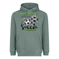 Sage hot mess always stressed soccer mama stanley cup Heavyweight Hoodie - MaliasSmallBusiness