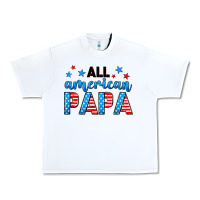 White All American papa Urban Heavy Tee - Neo Western