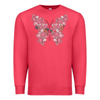 Cardinal floral butterfly Premium Sweatshirt - MaliasSmallBusiness