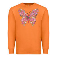 Carrot floral butterfly Premium Sweatshirt - MaliasSmallBusiness