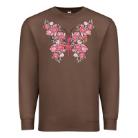 Chestnut floral butterfly Premium Sweatshirt - MaliasSmallBusiness