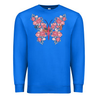 True Royal floral butterfly Premium Sweatshirt - MaliasSmallBusiness