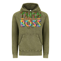 Vintage Olive teach like a boss Vintage Hoodie - texasbilliewilder