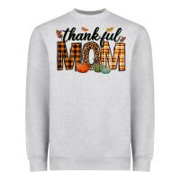 Heather Grey thankful mom Heavyweight Sweatshirt - texasbilliewilder
